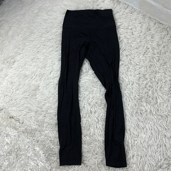Lululemon Align Pant II 25" Stride Emboss Black - Picture 1 of 5